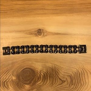 Biker black bracelet